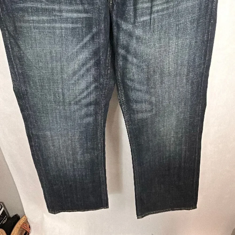 NEW Gap Loose Boot Fit Denim Jeans Mens Sz 34x30 Bootcut Relaxed Worn Rinse